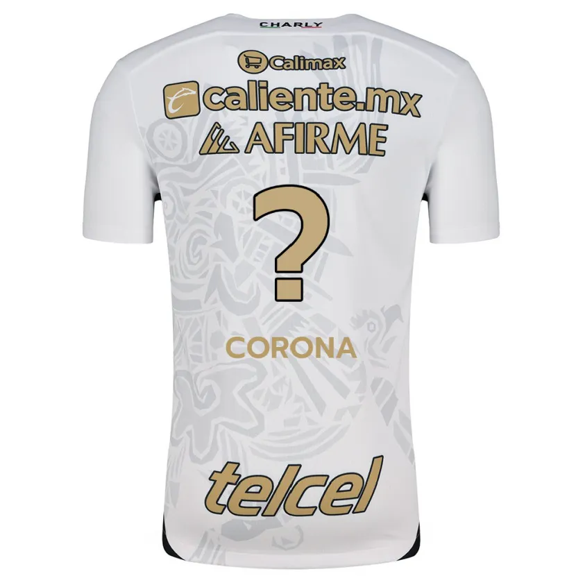 Danxen Criança Camisola José Corona #0 Branco Preto Alternativa 2024/25 Camisa Brasil