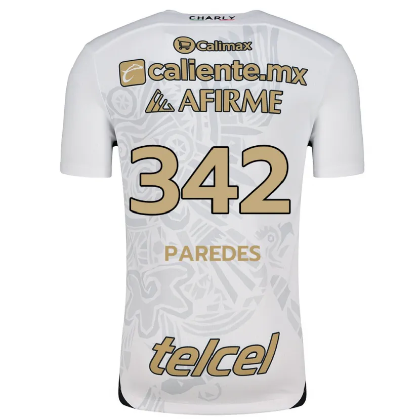 Danxen Criança Camisola Santiago Paredes #342 Branco Preto Alternativa 2024/25 Camisa Brasil