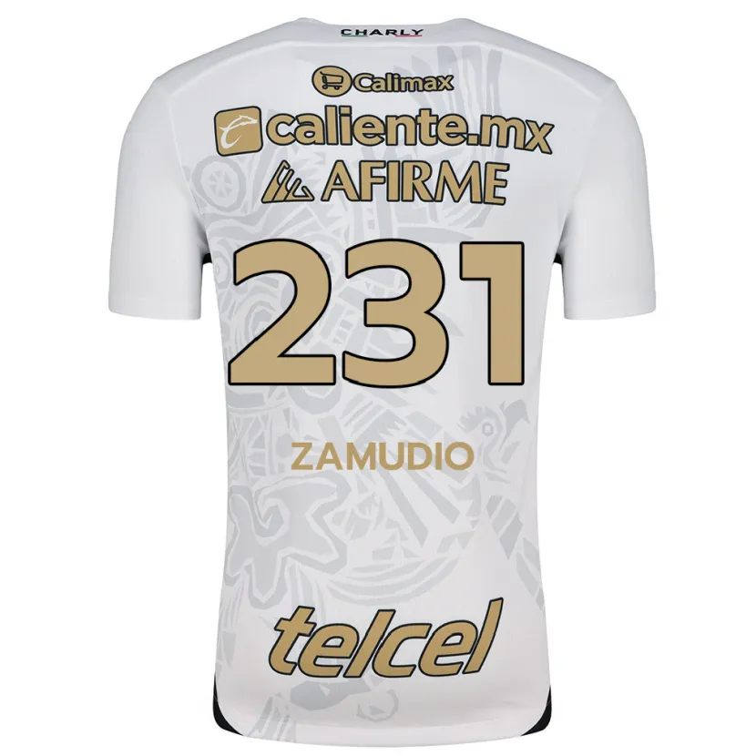 Danxen Criança Camisola Irwin Zamudio #231 Branco Preto Alternativa 2024/25 Camisa Brasil