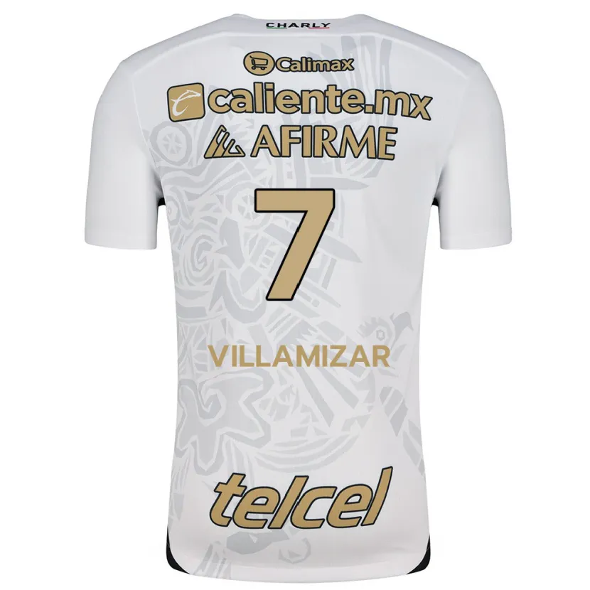Danxen Criança Camisola Paola Villamizar #7 Branco Preto Alternativa 2024/25 Camisa Brasil
