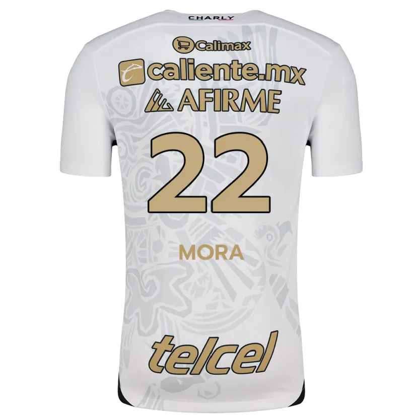 Danxen Criança Camisola Bianca Mora #22 Branco Preto Alternativa 2024/25 Camisa Brasil