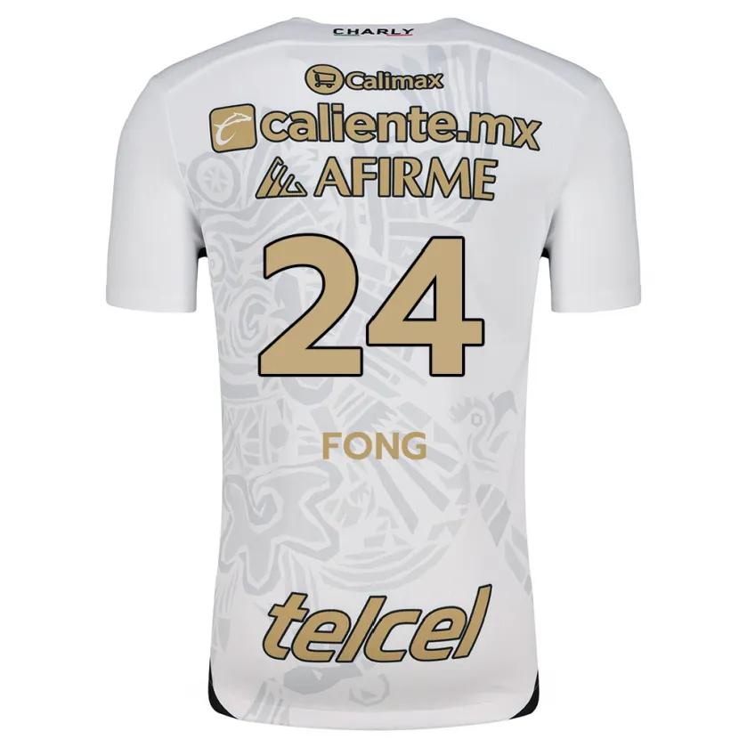 Danxen Criança Camisola Michel Fong #24 Branco Preto Alternativa 2024/25 Camisa Brasil