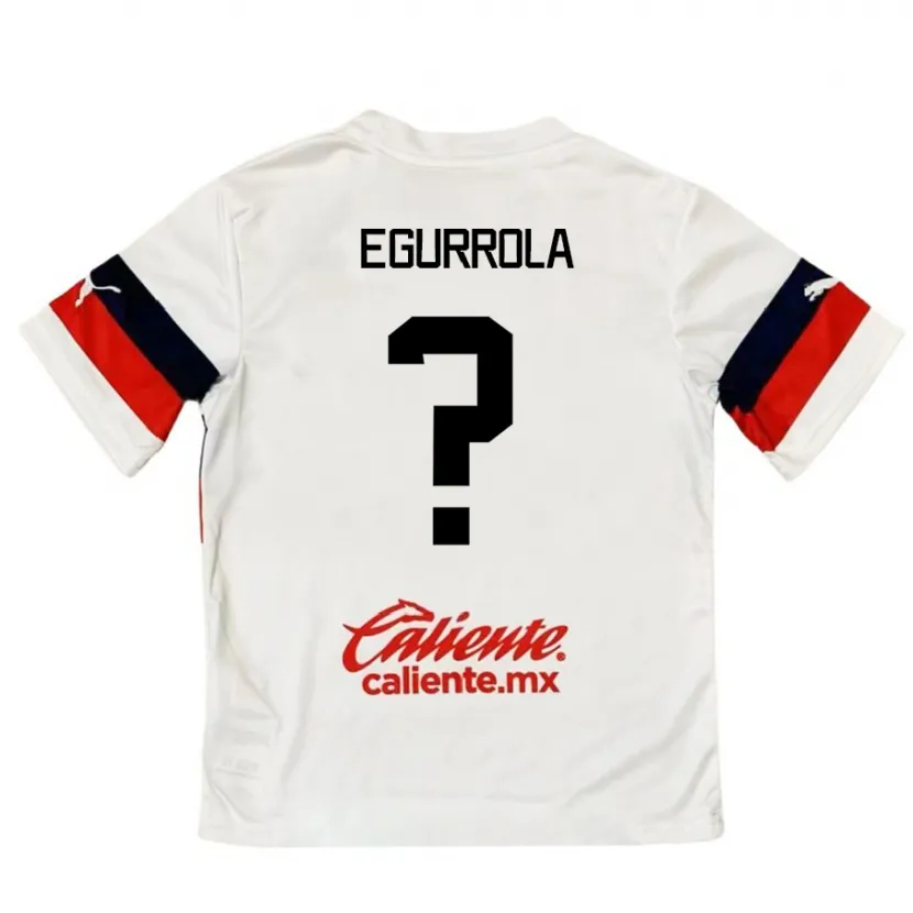 Danxen Criança Camisola Luis Egurrola #0 Branco Vermelho Alternativa 2024/25 Camisa Brasil