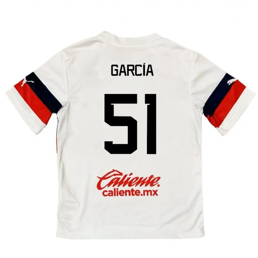 Danxen Criança Camisola Eduardo García #51 Branco Vermelho Alternativa 2024/25 Camisa Brasil
