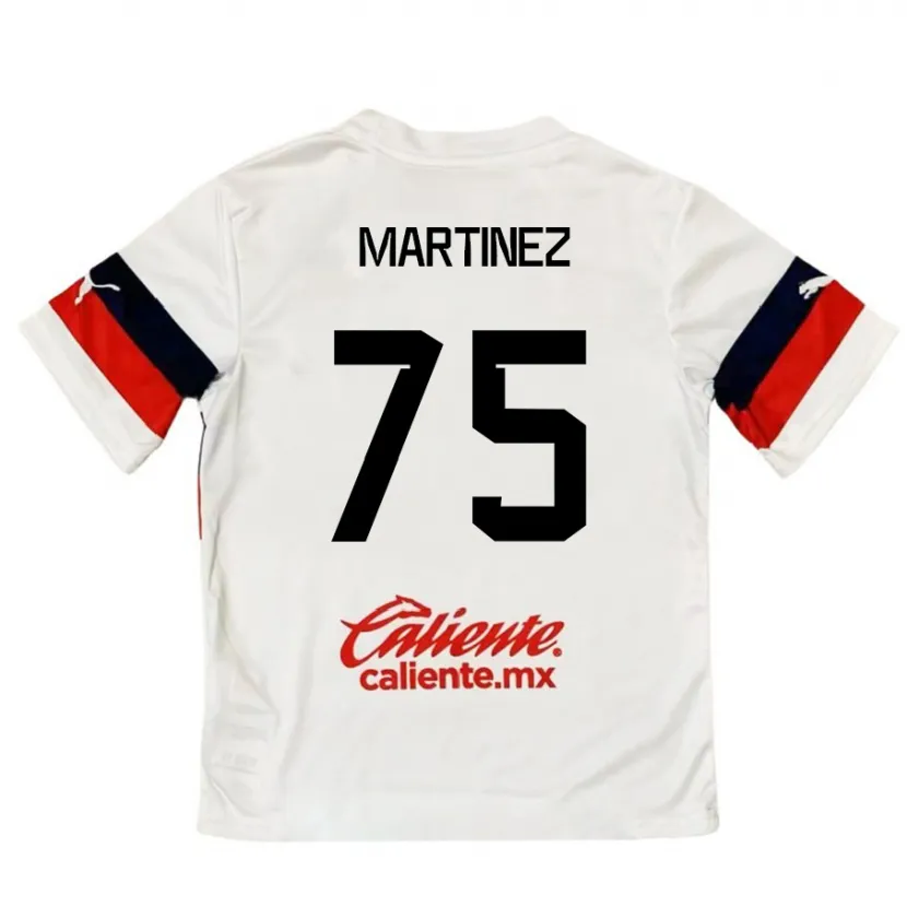 Danxen Criança Camisola Isaac Martínez #75 Branco Vermelho Alternativa 2024/25 Camisa Brasil