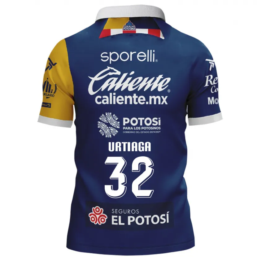 Danxen Criança Camisola Diego Urtiaga #32 Azul Amarelo Alternativa 2024/25 Camisa Brasil