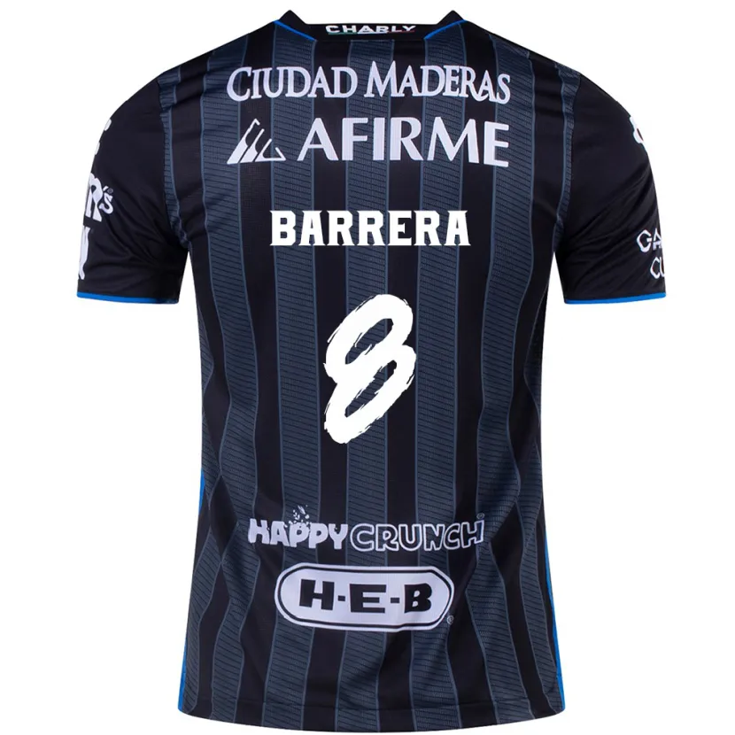 Danxen Criança Camisola Pablo Barrera #8 Branco Preto Alternativa 2024/25 Camisa Brasil