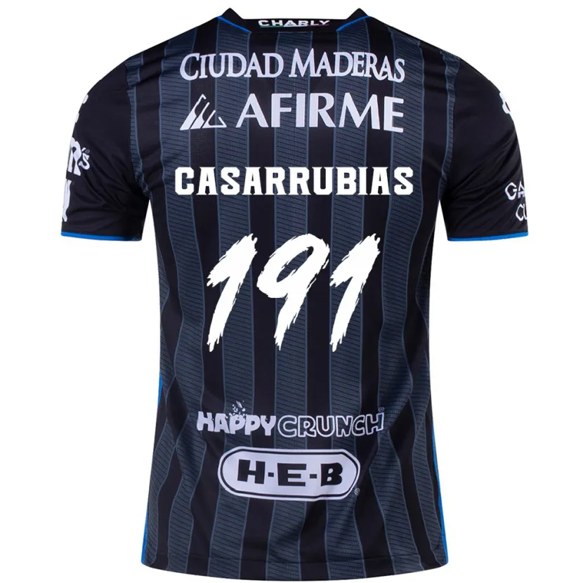 Danxen Criança Camisola Aaron Casarrubias #191 Branco Preto Alternativa 2024/25 Camisa Brasil