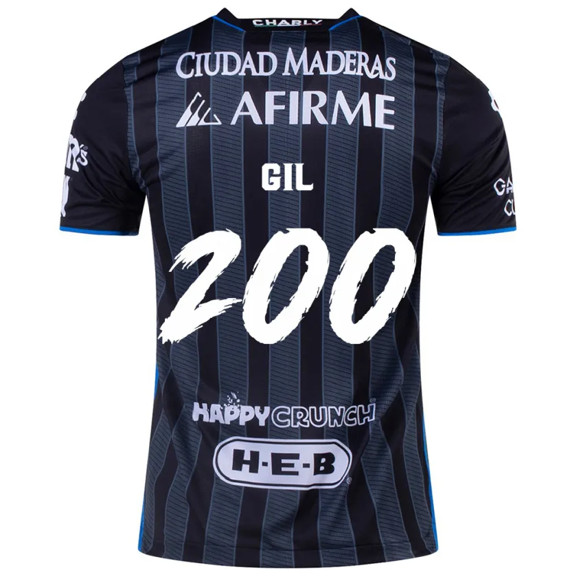 Danxen Criança Camisola Gerardo Gil #200 Branco Preto Alternativa 2024/25 Camisa Brasil