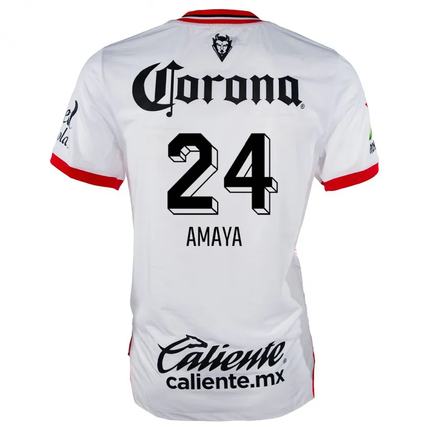 Danxen Criança Camisola Frankie Amaya #24 Branco Vermelho Alternativa 2024/25 Camisa Brasil
