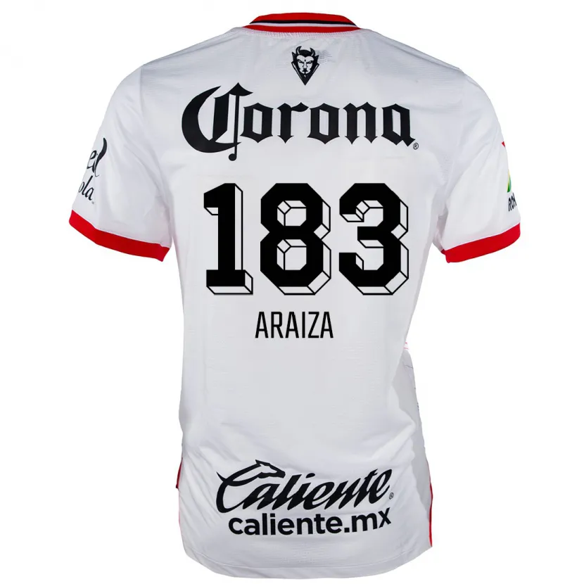 Danxen Criança Camisola Daniel Araiza #183 Branco Vermelho Alternativa 2024/25 Camisa Brasil
