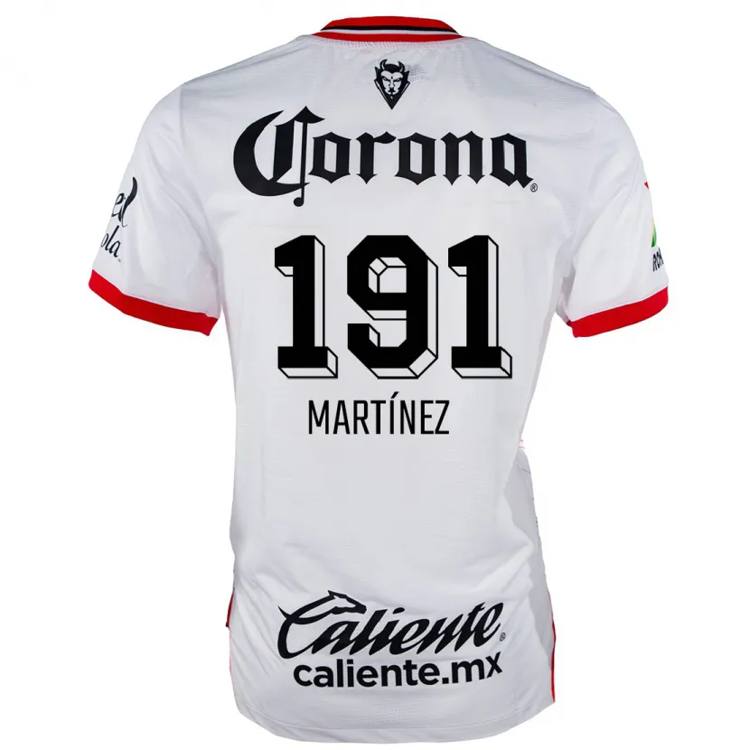 Danxen Criança Camisola Kevin Martínez #191 Branco Vermelho Alternativa 2024/25 Camisa Brasil