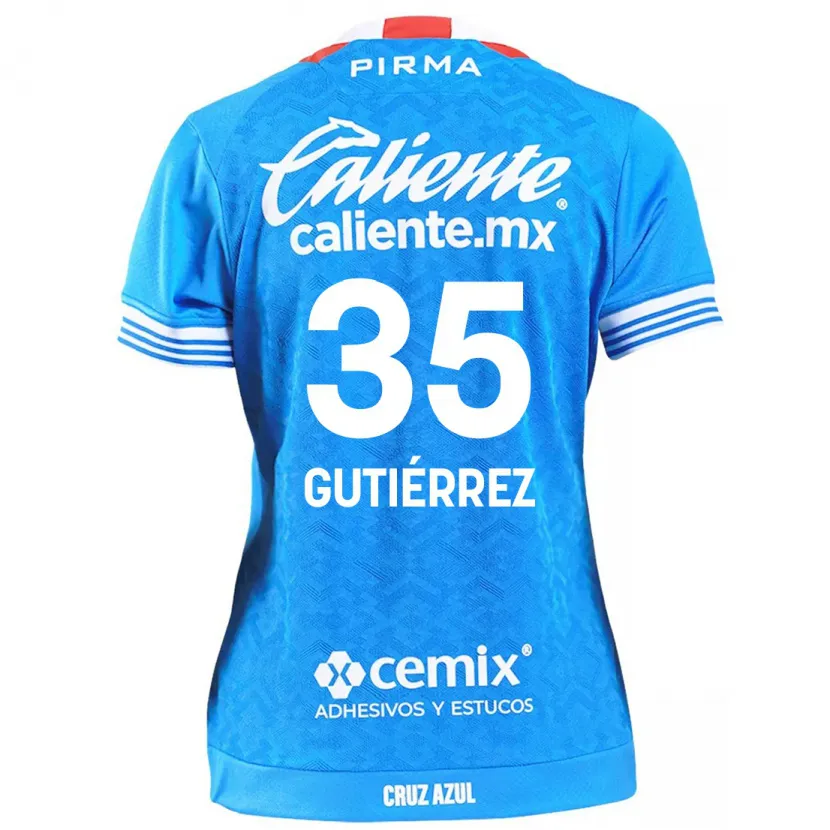 Danxen Homem Camisola Luis Gutiérrez #35 Céu Azul Principal 2024/25 Camisa Brasil