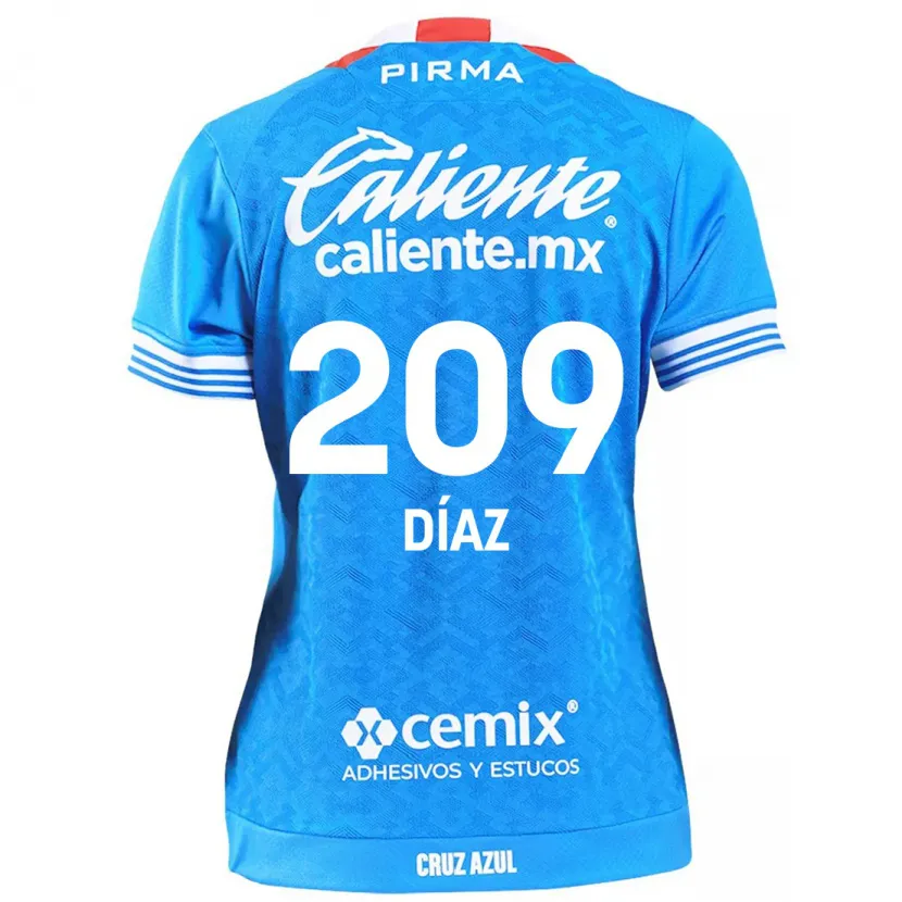 Danxen Homem Camisola Josué Díaz #209 Céu Azul Principal 2024/25 Camisa Brasil
