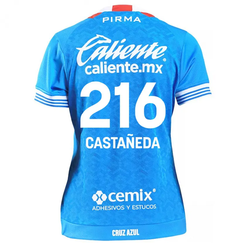 Danxen Homem Camisola Ian Castañeda #216 Céu Azul Principal 2024/25 Camisa Brasil