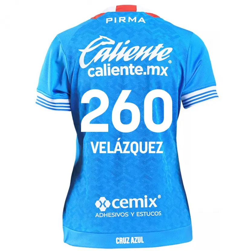 Danxen Homem Camisola Víctor Velázquez #260 Céu Azul Principal 2024/25 Camisa Brasil