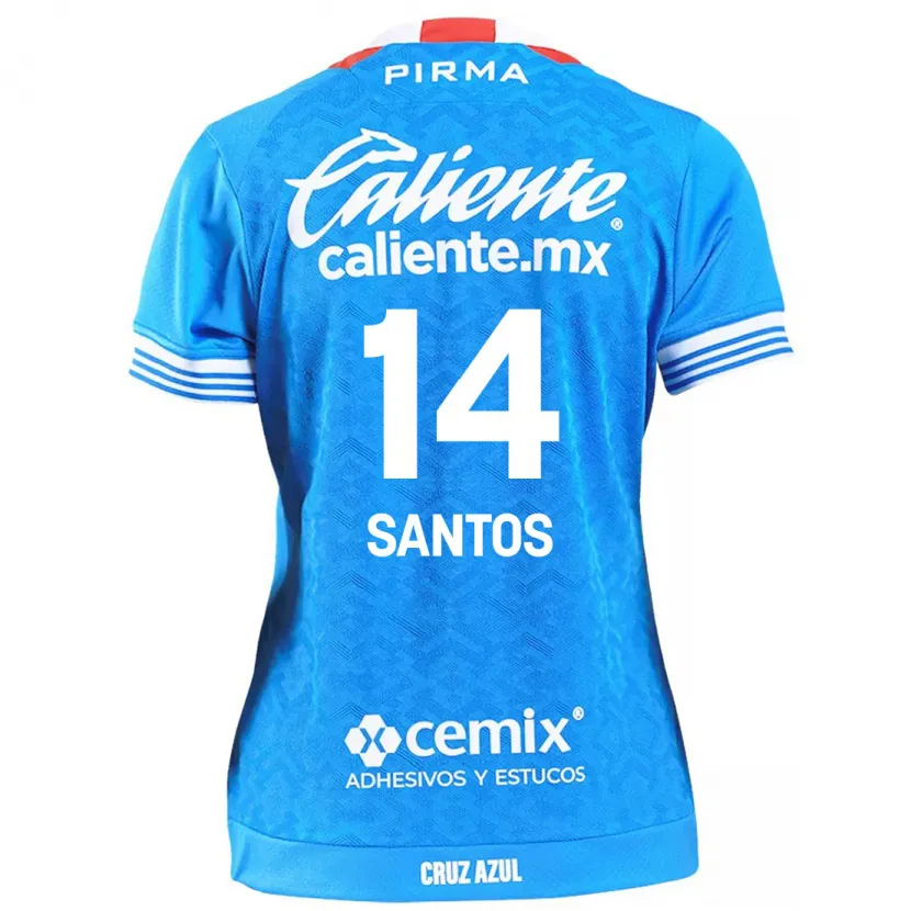 Danxen Homem Camisola Eleisa Santos #14 Céu Azul Principal 2024/25 Camisa Brasil