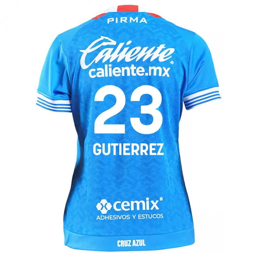 Danxen Homem Camisola Ivonne Gutierrez #23 Céu Azul Principal 2024/25 Camisa Brasil