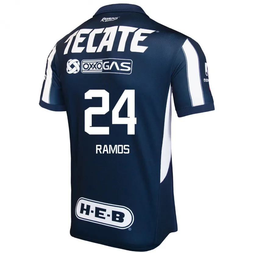 Danxen Homem Camisola César Ramos #24 Azul Vermelho Branco Principal 2024/25 Camisa Brasil