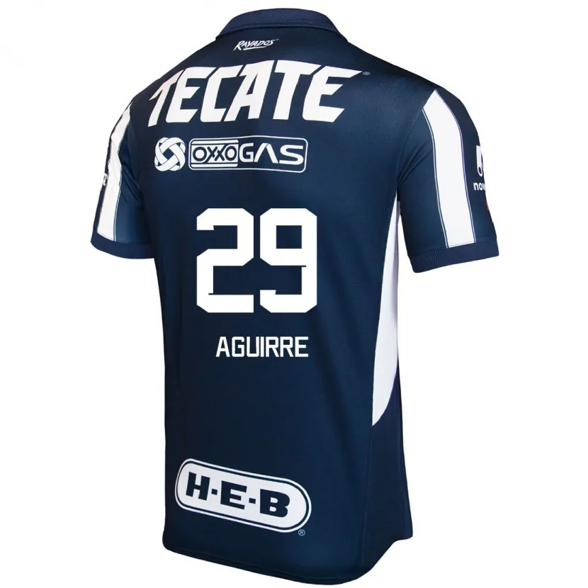Danxen Homem Camisola Rodrigo Aguirre #29 Azul Vermelho Branco Principal 2024/25 Camisa Brasil