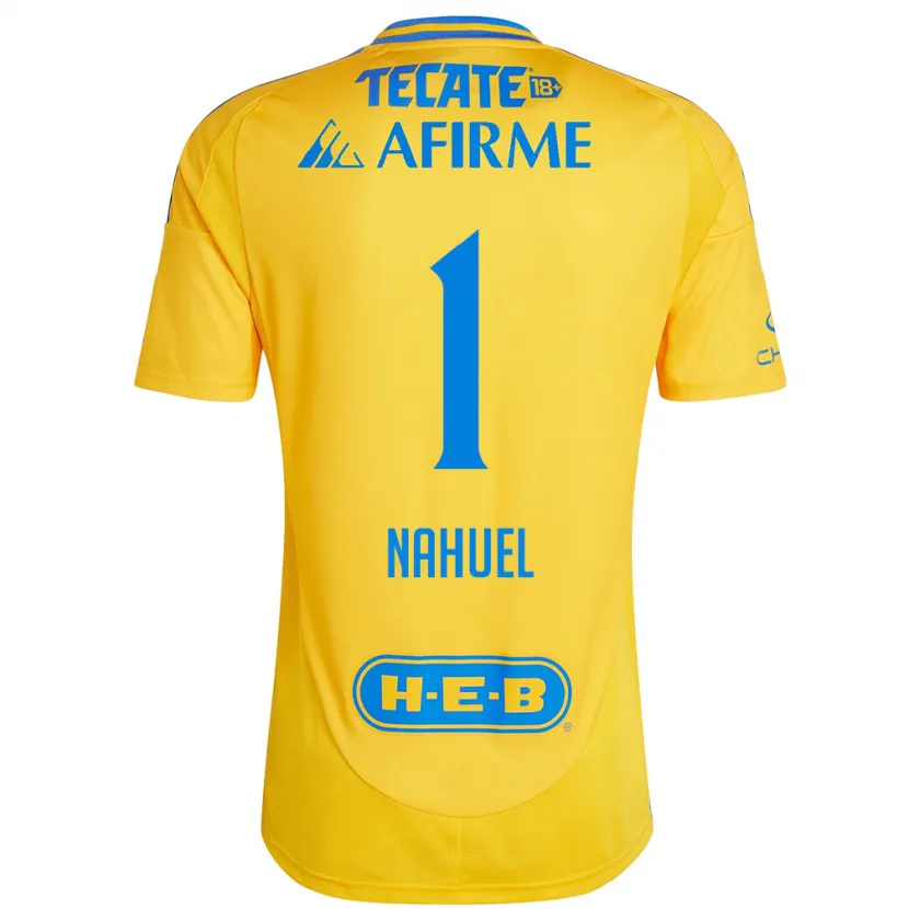 Danxen Homem Camisola Nahuel Guzmán #1 Ouro Amarelo Principal 2024/25 Camisa Brasil