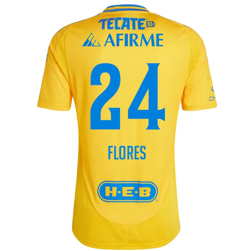 Danxen Homem Camisola Marcelo Flores #24 Ouro Amarelo Principal 2024/25 Camisa Brasil