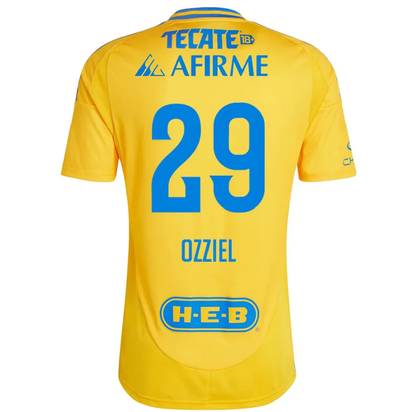 Danxen Homem Camisola Ozziel Herrera #29 Ouro Amarelo Principal 2024/25 Camisa Brasil