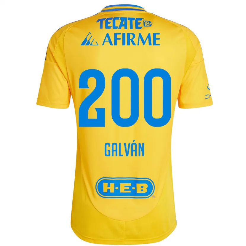 Danxen Homem Camisola Isaias Galván #200 Ouro Amarelo Principal 2024/25 Camisa Brasil
