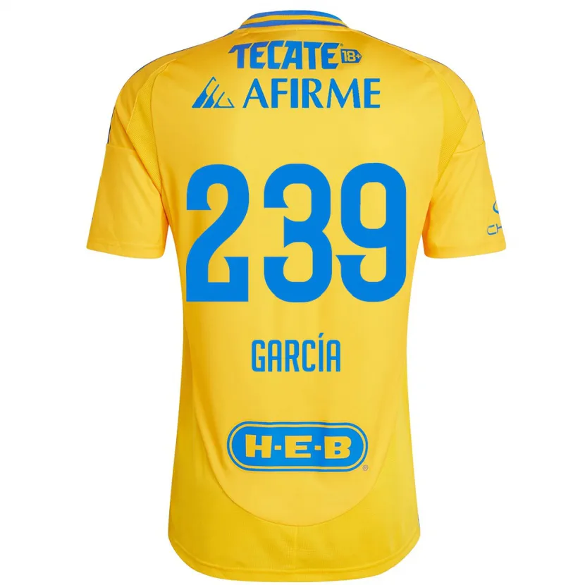 Danxen Homem Camisola Diego García #239 Ouro Amarelo Principal 2024/25 Camisa Brasil