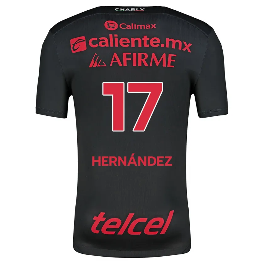 Danxen Homem Camisola Rubén Hernández #17 Preto Vermelho Principal 2024/25 Camisa Brasil