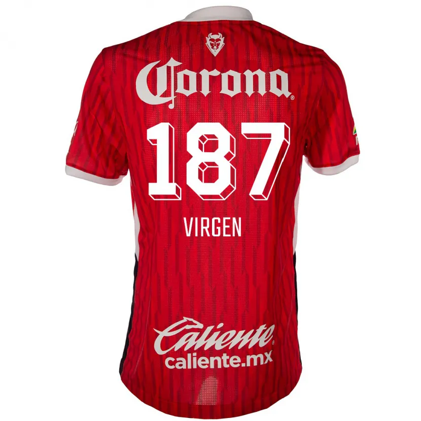 Danxen Homem Camisola Oswaldo Virgen #187 Vermelho Branco Principal 2024/25 Camisa Brasil