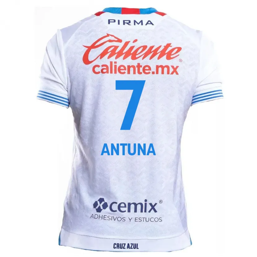 Danxen Homem Camisola Uriel Antuna #7 Branco Azul Alternativa 2024/25 Camisa Brasil