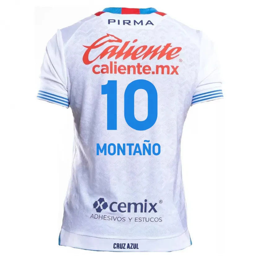 Danxen Homem Camisola Andrés Montaño #10 Branco Azul Alternativa 2024/25 Camisa Brasil