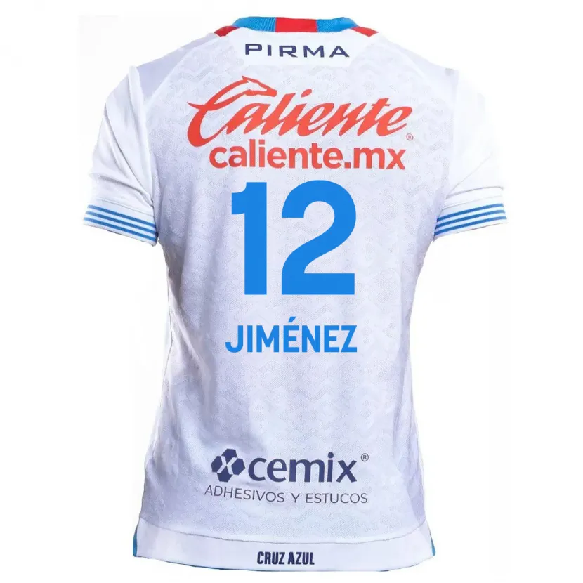 Danxen Homem Camisola Luis Jiménez #12 Branco Azul Alternativa 2024/25 Camisa Brasil