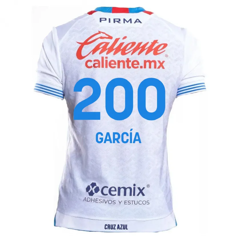 Danxen Homem Camisola Jorge García #200 Branco Azul Alternativa 2024/25 Camisa Brasil