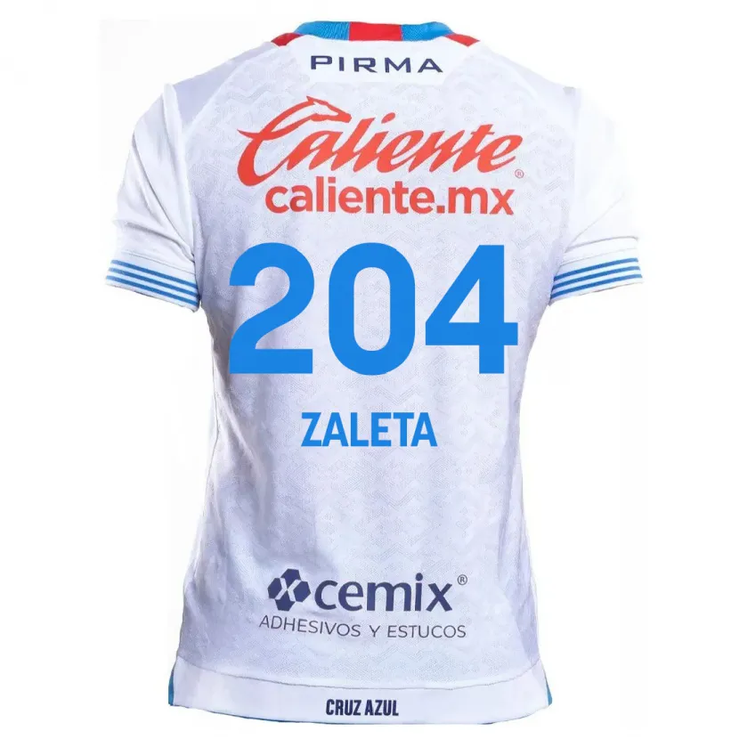 Danxen Homem Camisola Mauro Zaleta #204 Branco Azul Alternativa 2024/25 Camisa Brasil
