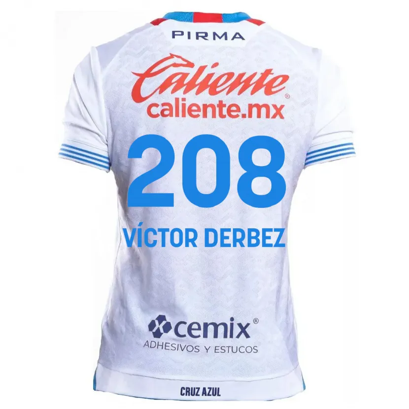 Danxen Homem Camisola Louis Víctor Derbez #208 Branco Azul Alternativa 2024/25 Camisa Brasil