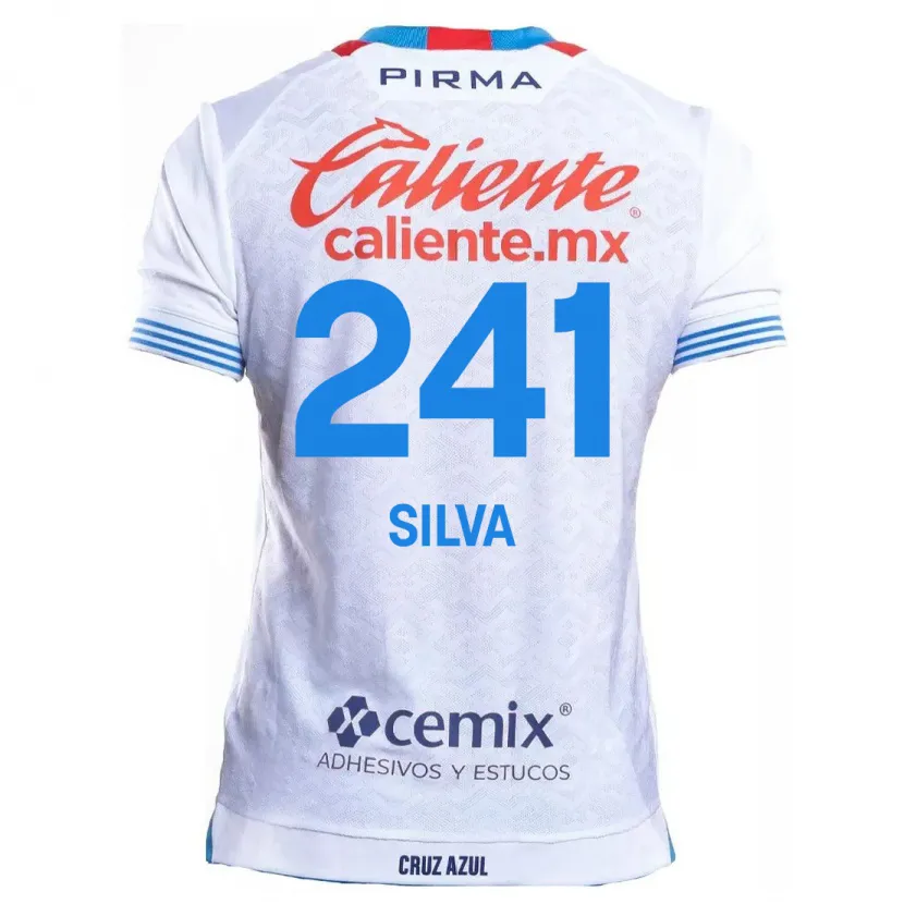Danxen Homem Camisola Iván Silva #241 Branco Azul Alternativa 2024/25 Camisa Brasil