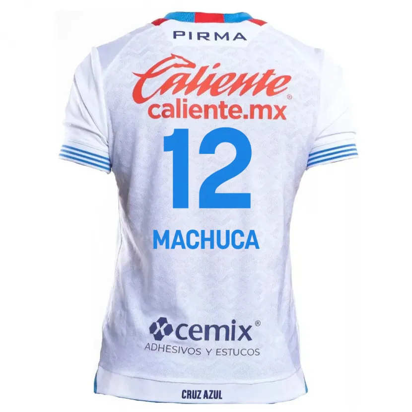 Danxen Homem Camisola Gabriela Machuca #12 Branco Azul Alternativa 2024/25 Camisa Brasil