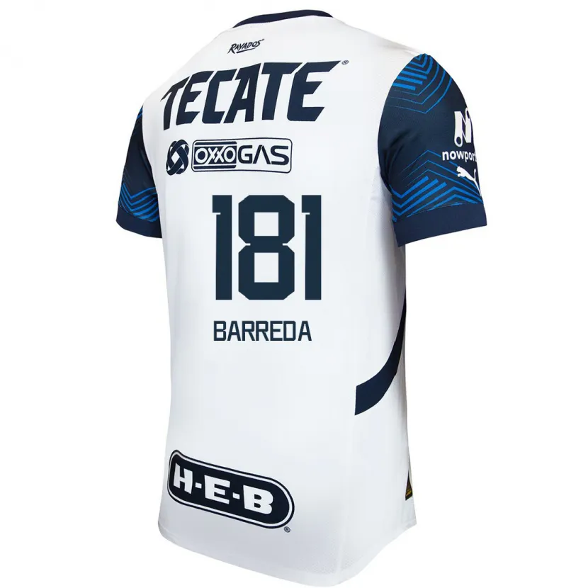 Danxen Homem Camisola Dimas Barreda #181 Branco Azul Alternativa 2024/25 Camisa Brasil