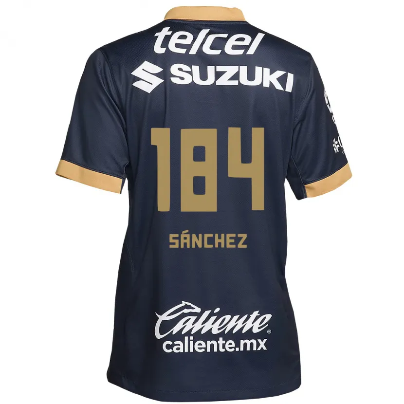 Danxen Homem Camisola Manuel Sánchez #184 Obsidiana Ouro Branco Alternativa 2024/25 Camisa Brasil