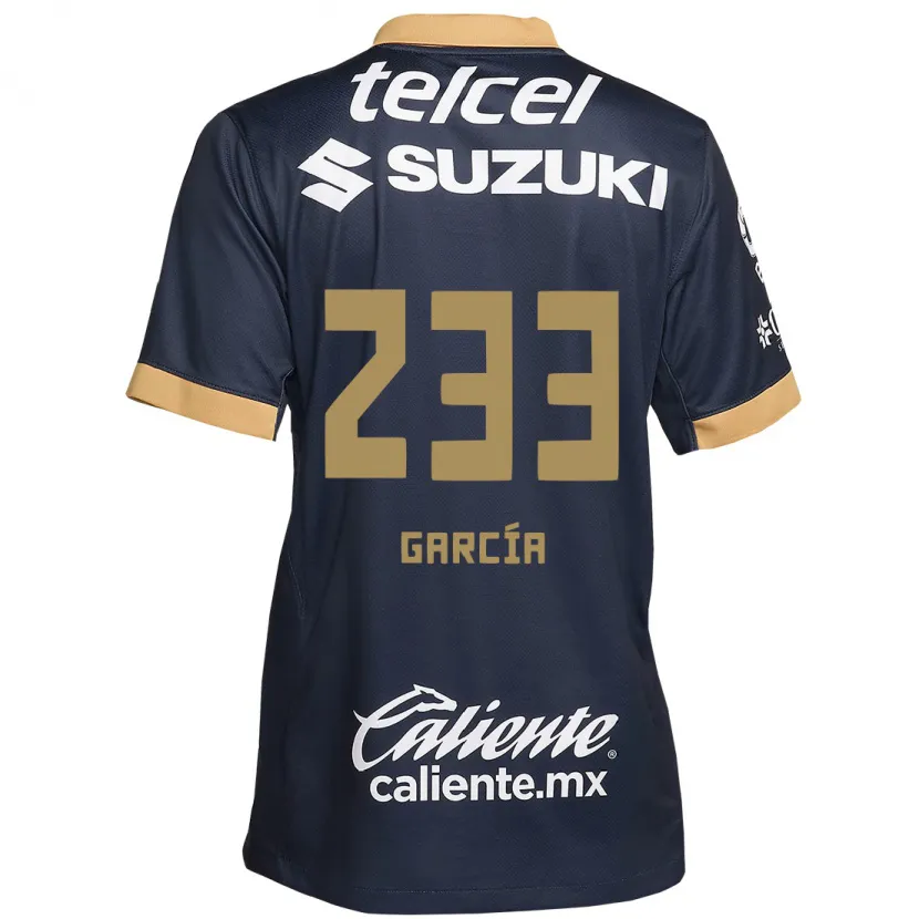 Danxen Homem Camisola Carlos García #233 Obsidiana Ouro Branco Alternativa 2024/25 Camisa Brasil