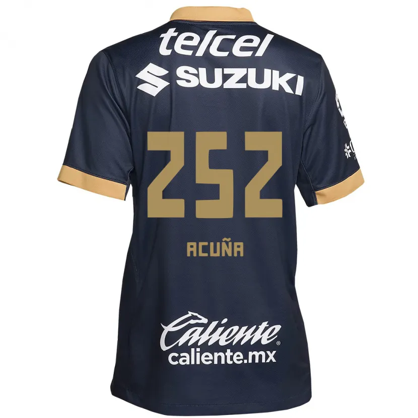 Danxen Homem Camisola José Acuña #252 Obsidiana Ouro Branco Alternativa 2024/25 Camisa Brasil