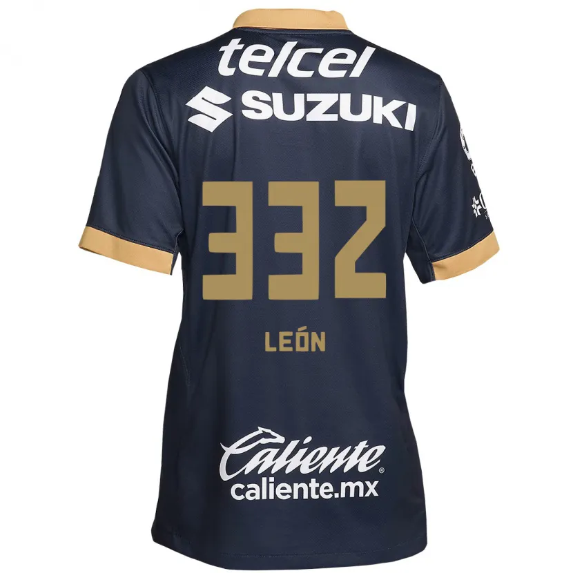 Danxen Homem Camisola Andryk León #332 Obsidiana Ouro Branco Alternativa 2024/25 Camisa Brasil
