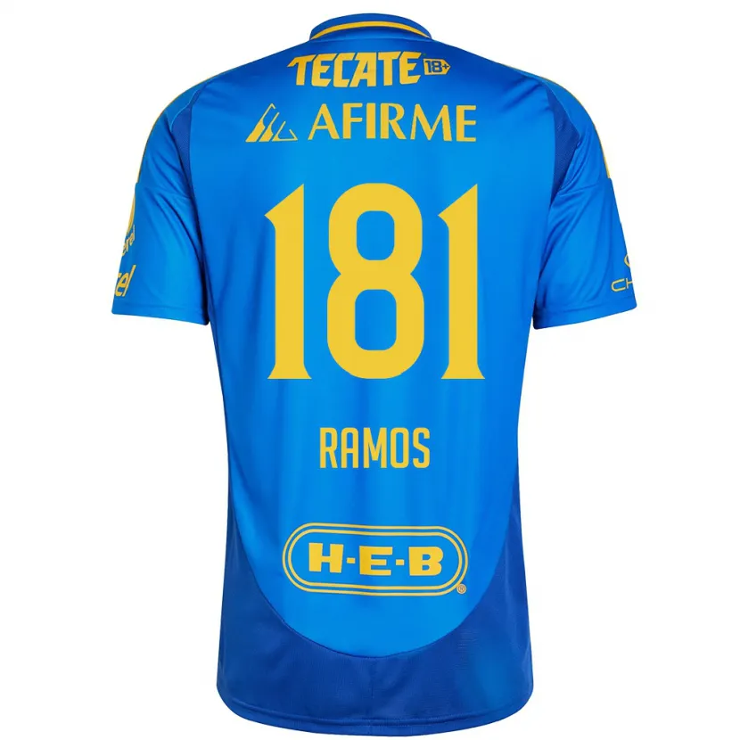 Danxen Homem Camisola Anthony Ramos #181 Azul Amarelo Alternativa 2024/25 Camisa Brasil