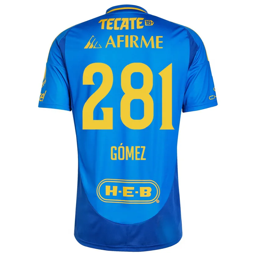 Danxen Homem Camisola Luis Gómez #281 Azul Amarelo Alternativa 2024/25 Camisa Brasil