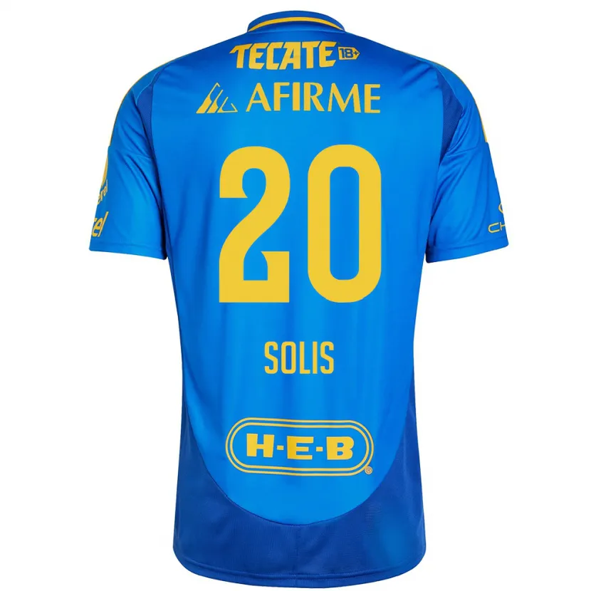 Danxen Homem Camisola Ofelia Solis #20 Azul Amarelo Alternativa 2024/25 Camisa Brasil