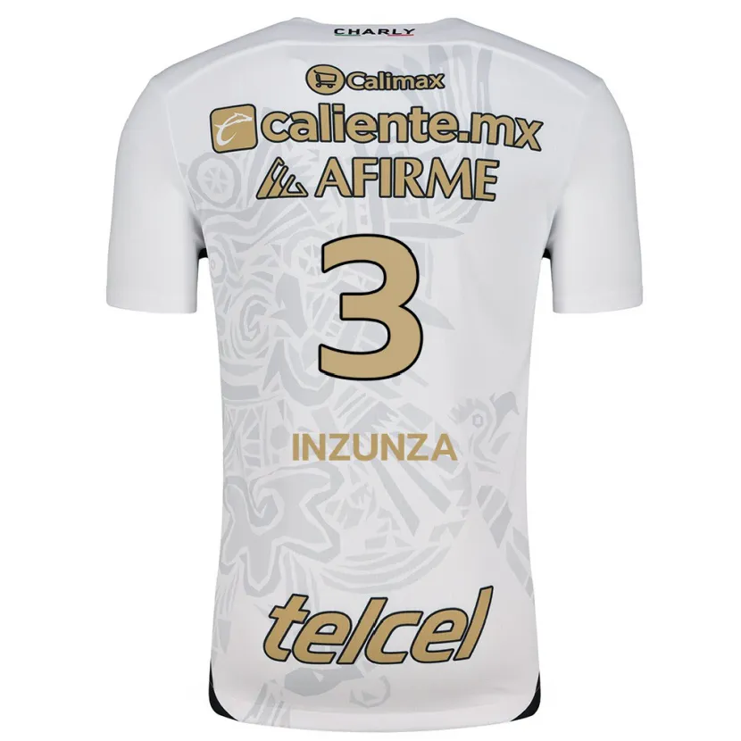 Danxen Homem Camisola Rafael Inzunza #3 Branco Preto Alternativa 2024/25 Camisa Brasil