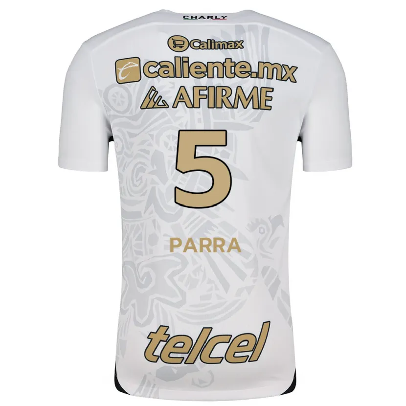 Danxen Homem Camisola Rodrigo Parra #5 Branco Preto Alternativa 2024/25 Camisa Brasil