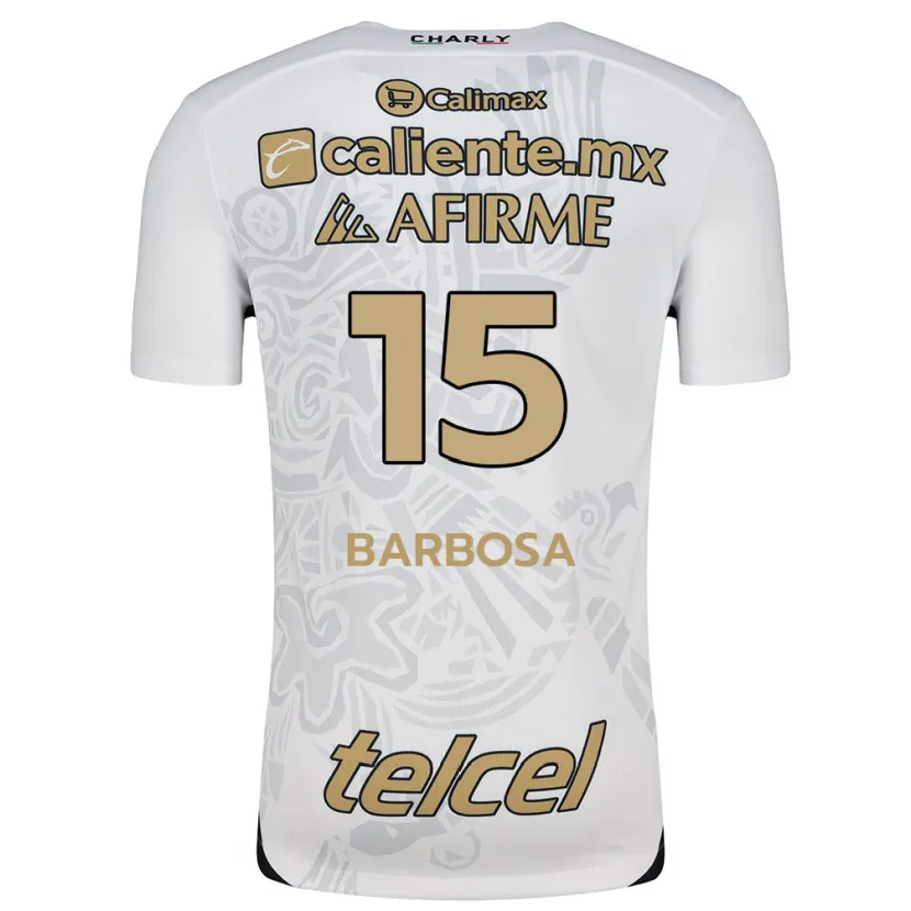 Danxen Homem Camisola Diego Barbosa #15 Branco Preto Alternativa 2024/25 Camisa Brasil